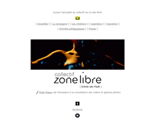 Tablet Screenshot of collectifzonelibre.com